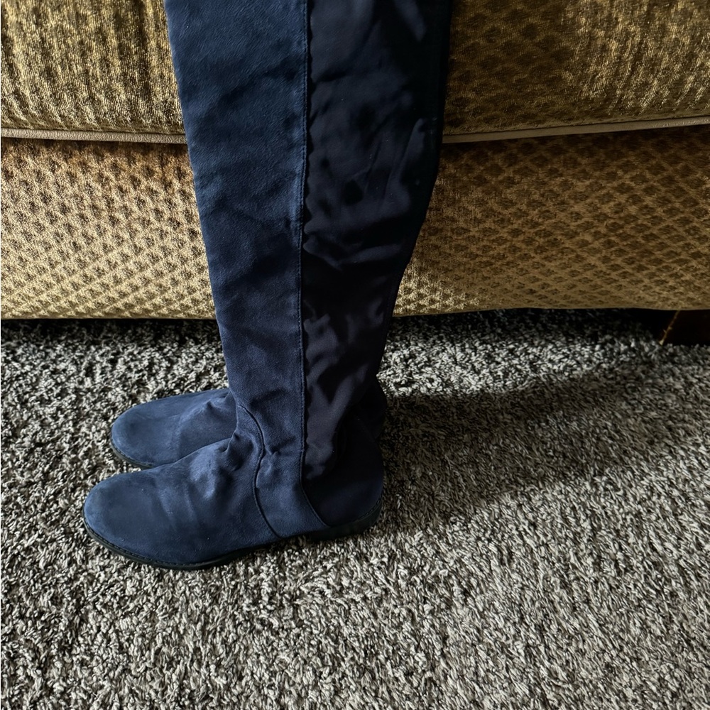 Navy blue flats